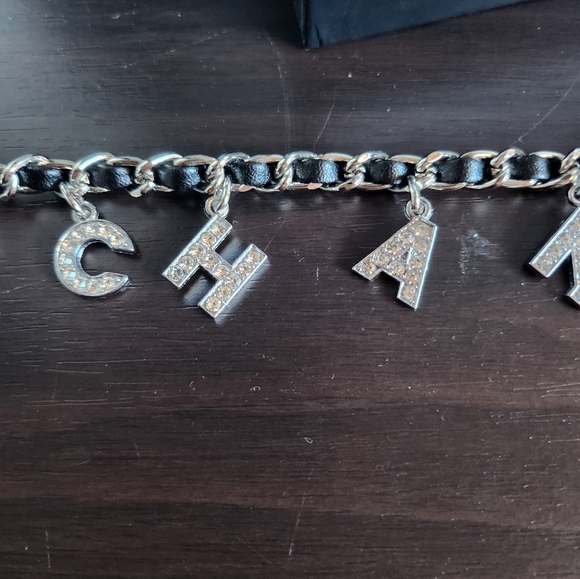 CHANEL Silver Letter Charm Bracelet - Picture 2 of 4